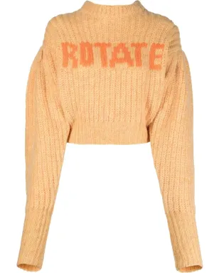 ROTATE BIRGER CHRISTENSEN ロゴプリント入り チャンクニットジャンパー - サムネイル1