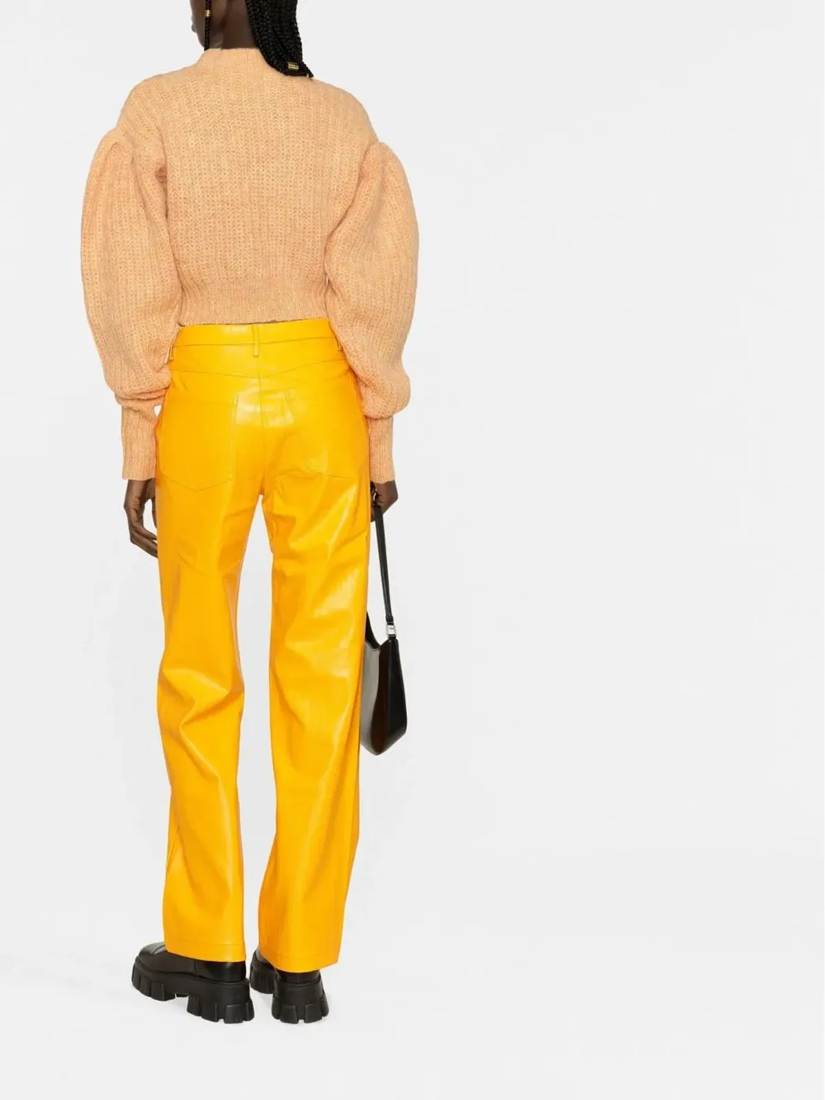 ROTATE BIRGER CHRISTENSEN ロゴプリント入り チャンクニットジャンパー - 画像4