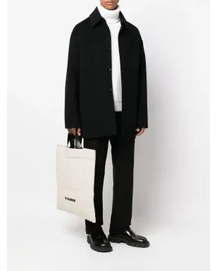 Jil Sander ロゴプリントリネン・トートバッグ - サムネイル2
