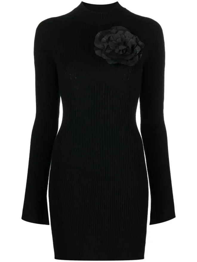 Blumarine Blumarine カットアウトウールミニドレス ブラックの商品画像