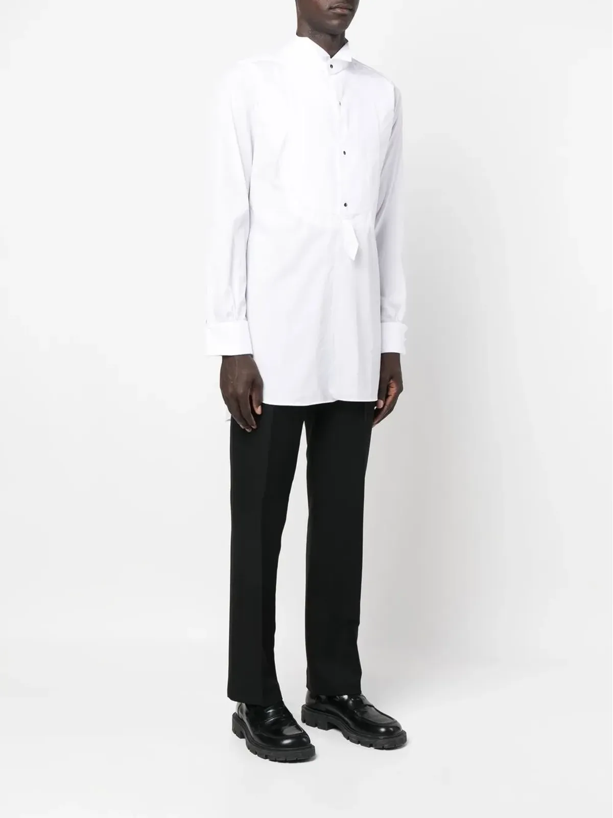 Maison Margiela ロングラインポプリンシャツ - 画像3