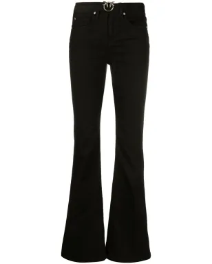PINKO Love Birds-バックル付きフレアパンツ - サムネイル1