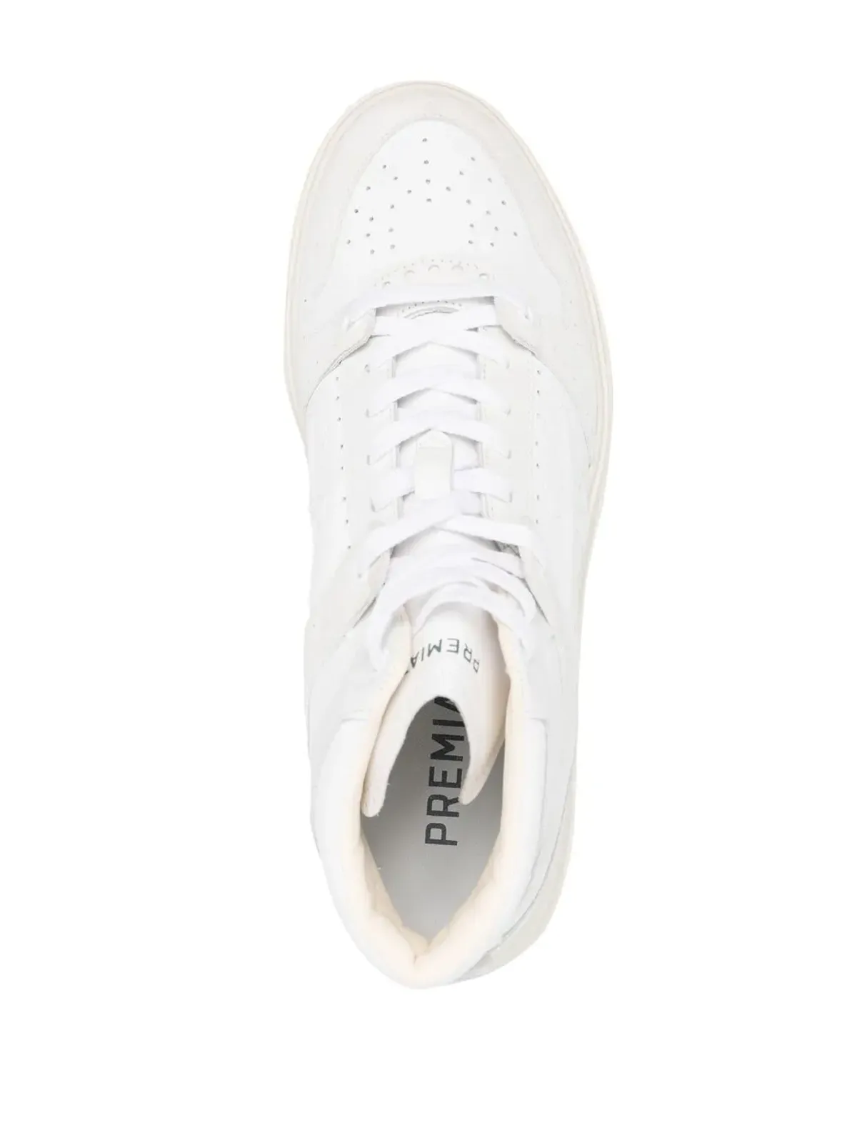 Premiata Quinn ハイトップ レザー スニーカー - ブラック - 画像4