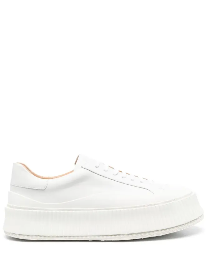 Jil Sander Jil Sander レースアップレザープラットフォームスニーカーの商品画像