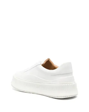 Jil Sander レースアップレザープラットフォームスニーカー - サムネイル3