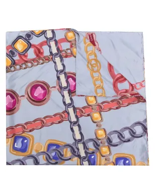 CHANEL ビンテージ ジュエリープリント絹スカーフ - サムネイル1