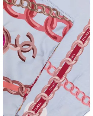CHANEL ビンテージ ジュエリープリント絹スカーフ - サムネイル4