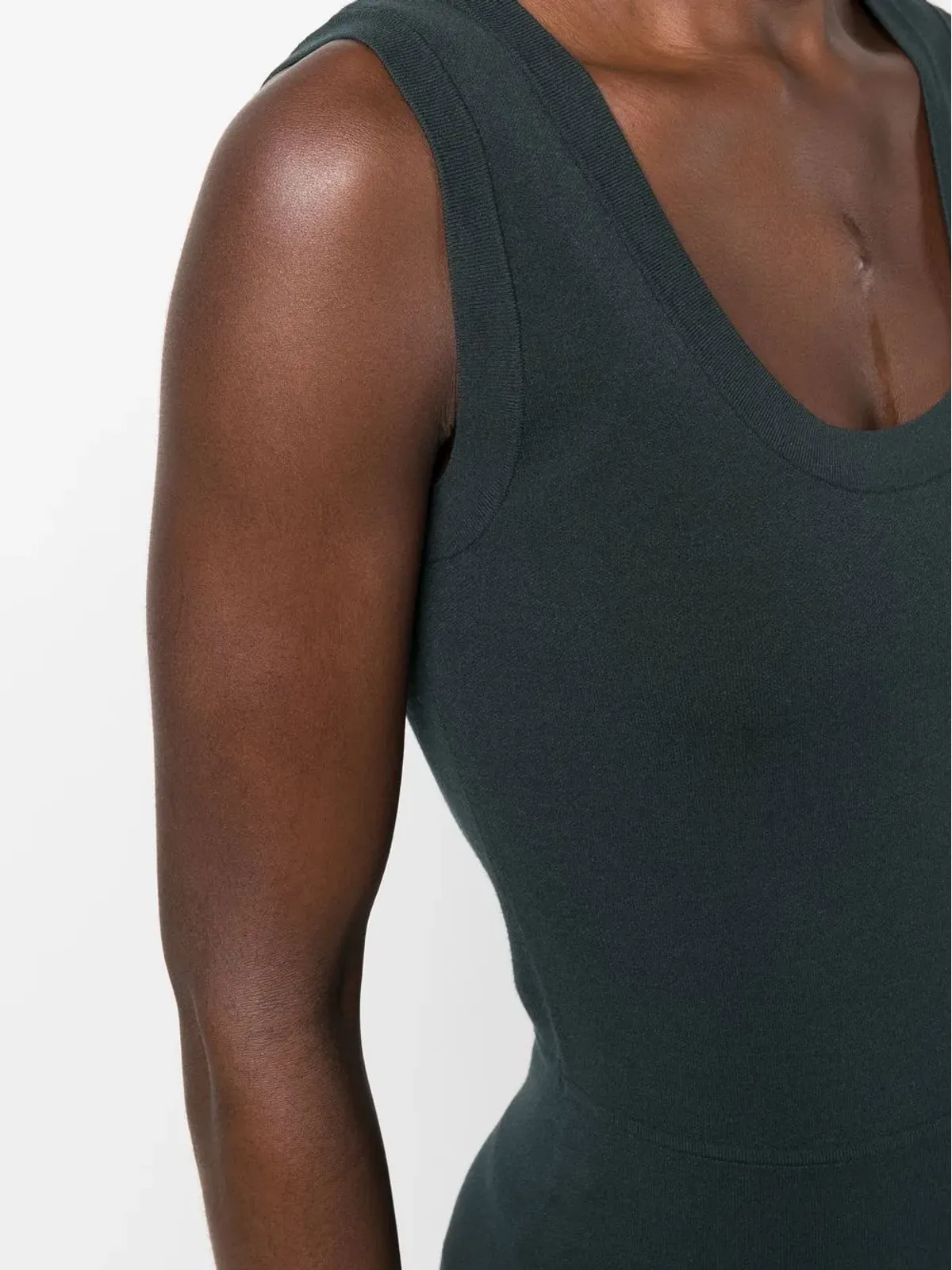 P.A.R.O.S.H. sleeveless fitted jumpsuit - Green - 画像5