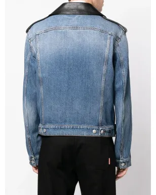 Alexander McQueen パネルド・バイカージャケット - サムネイル4