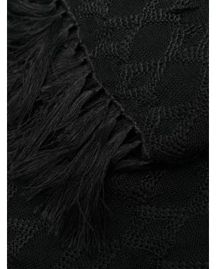 Maison Margiela ロゴ刺繍シルクスカーフ - サムネイル3