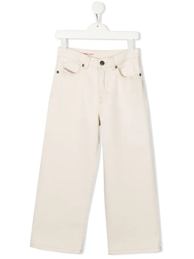 Diesel Kids Diesel Kids ワイドレッグジーンズ - Whiteの商品画像