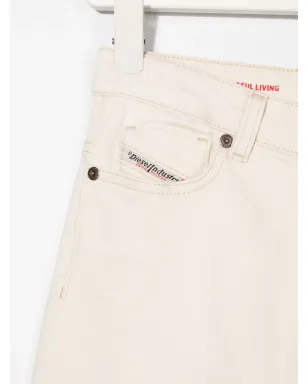 Diesel Kids ワイドレッグジーンズ - White - サムネイル3