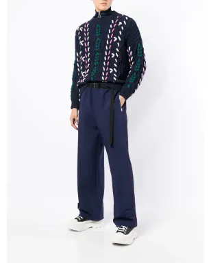 sacai クリップベルト付きワイドレッグパンツ - サムネイル2