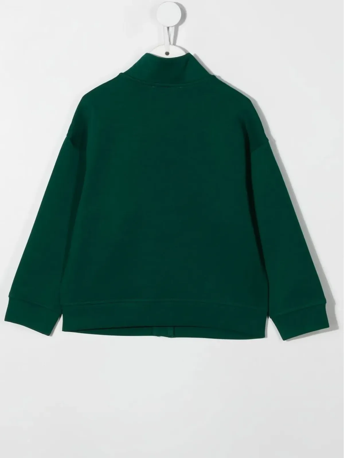 Emporio Armani Kids ロゴプリント長袖カーディガン - グリーン - 画像2