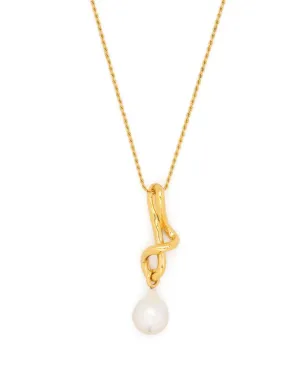 Missoma モルテンノット パールドロップ ネックレス - サムネイル1