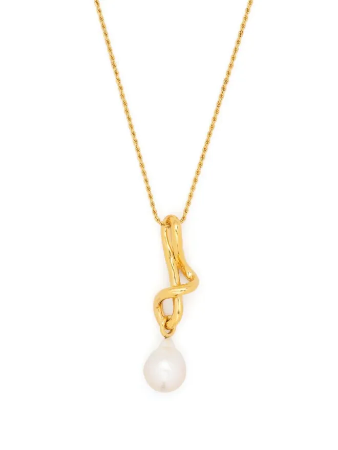 Missoma Missoma モルテンノット パールドロップ ネックレスの商品画像