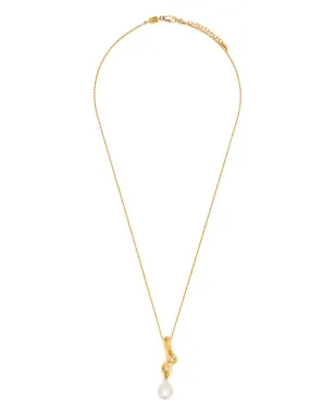 Missoma モルテンノット パールドロップ ネックレス - サムネイル3