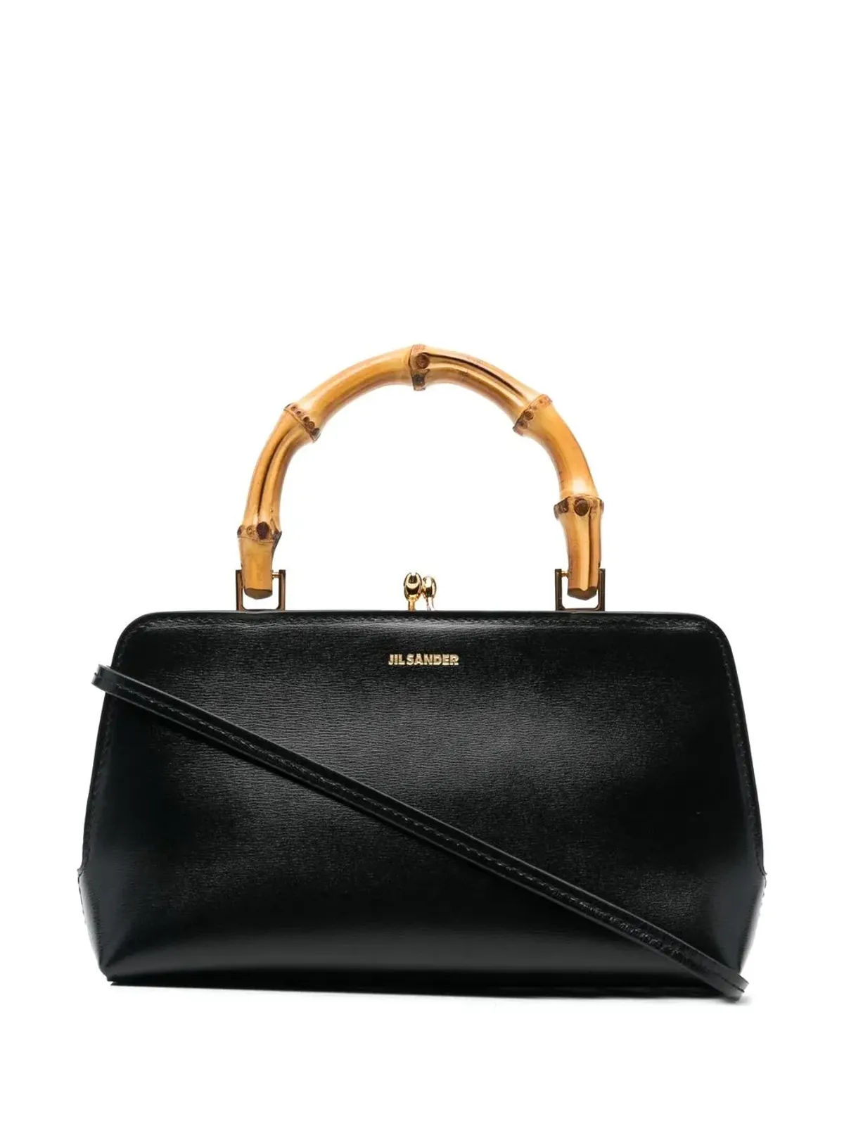 Jil Sander Goji bamboo-handle mini bag - 画像1