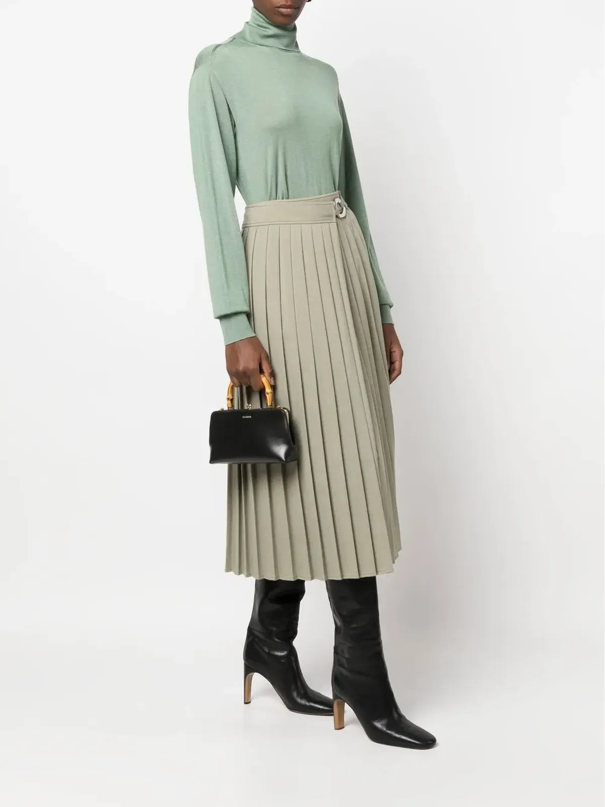 Jil Sander Goji bamboo-handle mini bag - 画像2
