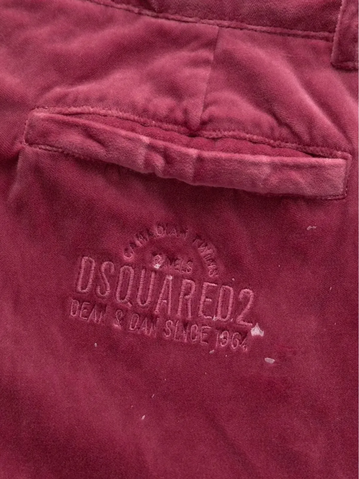 DSQUARED2 エンブロイダードロゴ ベルベットパンツ - ピンク - 画像5