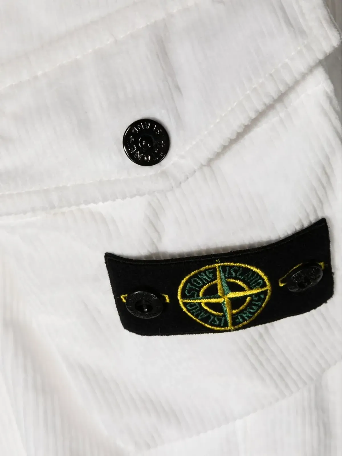 Stone Island Junior コーデュロイディテール ストレートレッグ トラウザー - 画像3
