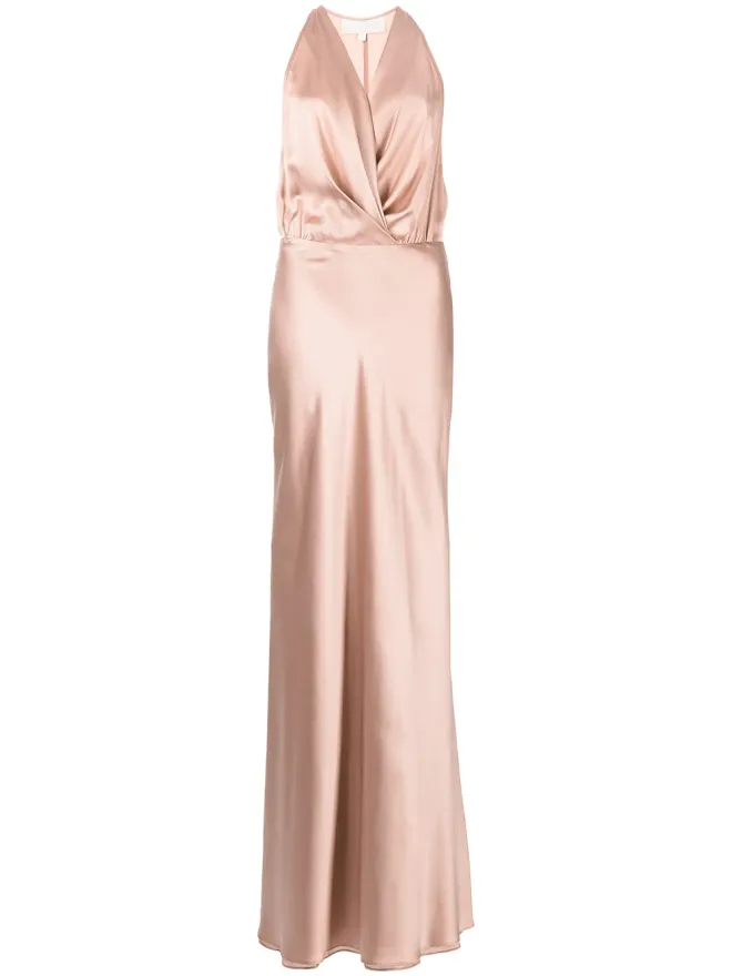 Michelle Mason Michelle Mason ドレープ入りホルターネックドレスの商品画像