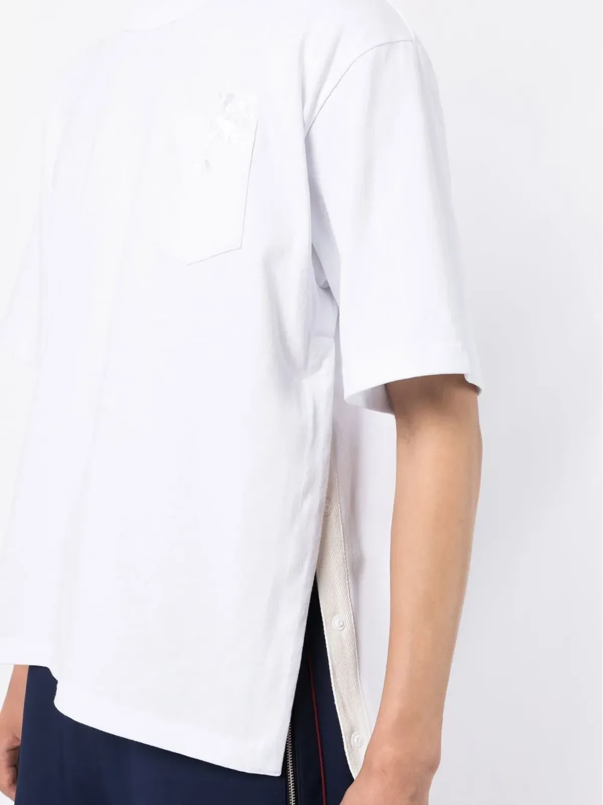 sacai アップリケディテール半袖Tシャツ - 画像5