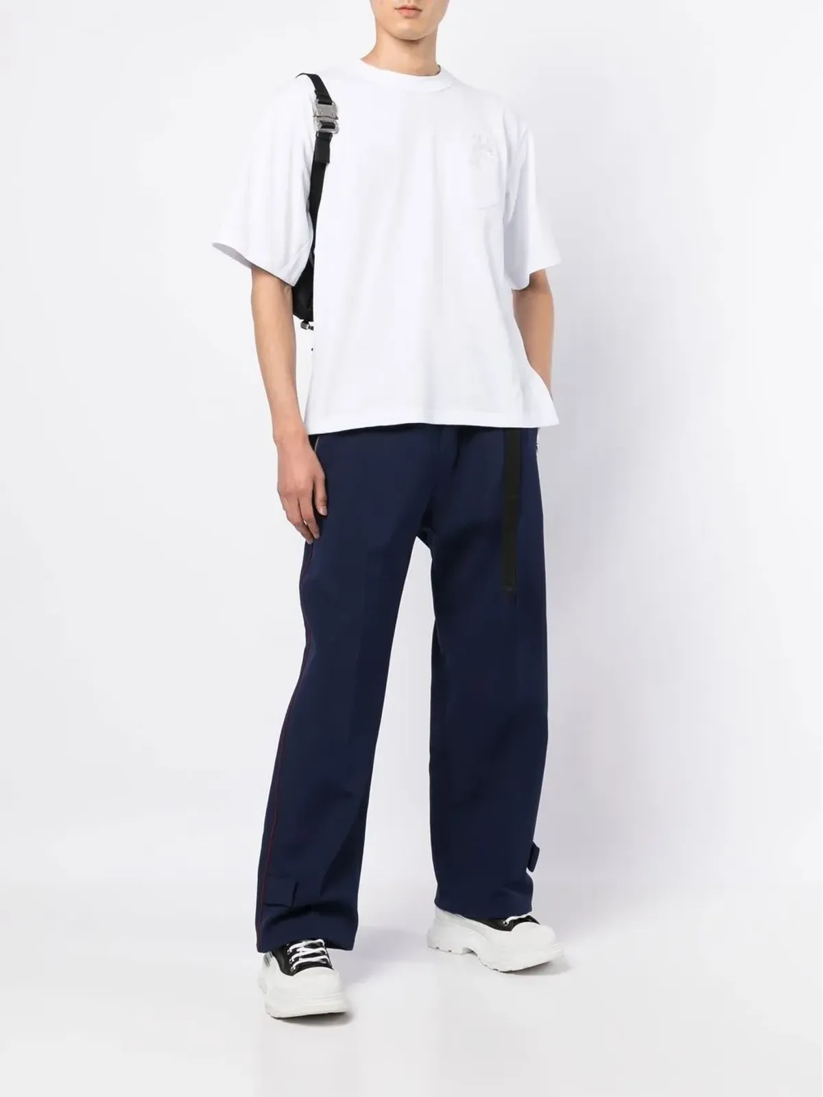 sacai アップリケディテール半袖Tシャツ - 画像2