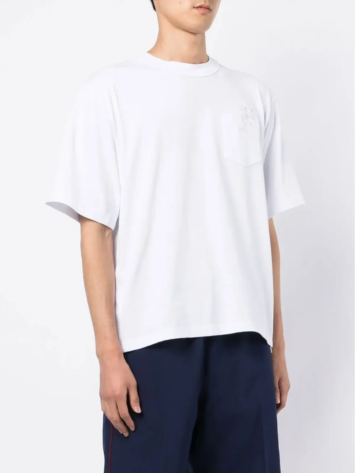 sacai アップリケディテール半袖Tシャツ - 画像3