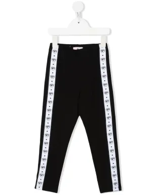 Chiara Ferragni Kids Eyelikeモチーフ ストレッチコットン レギンス - サムネイル1