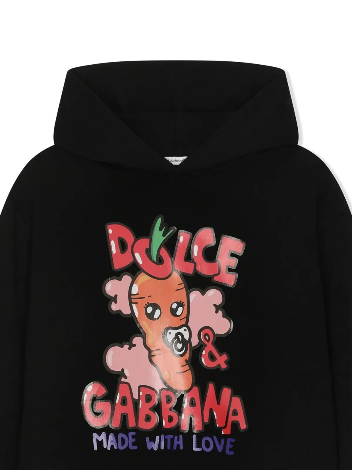 Dolce & Gabbana Kids ロゴプリントフード付きドレス - 画像3