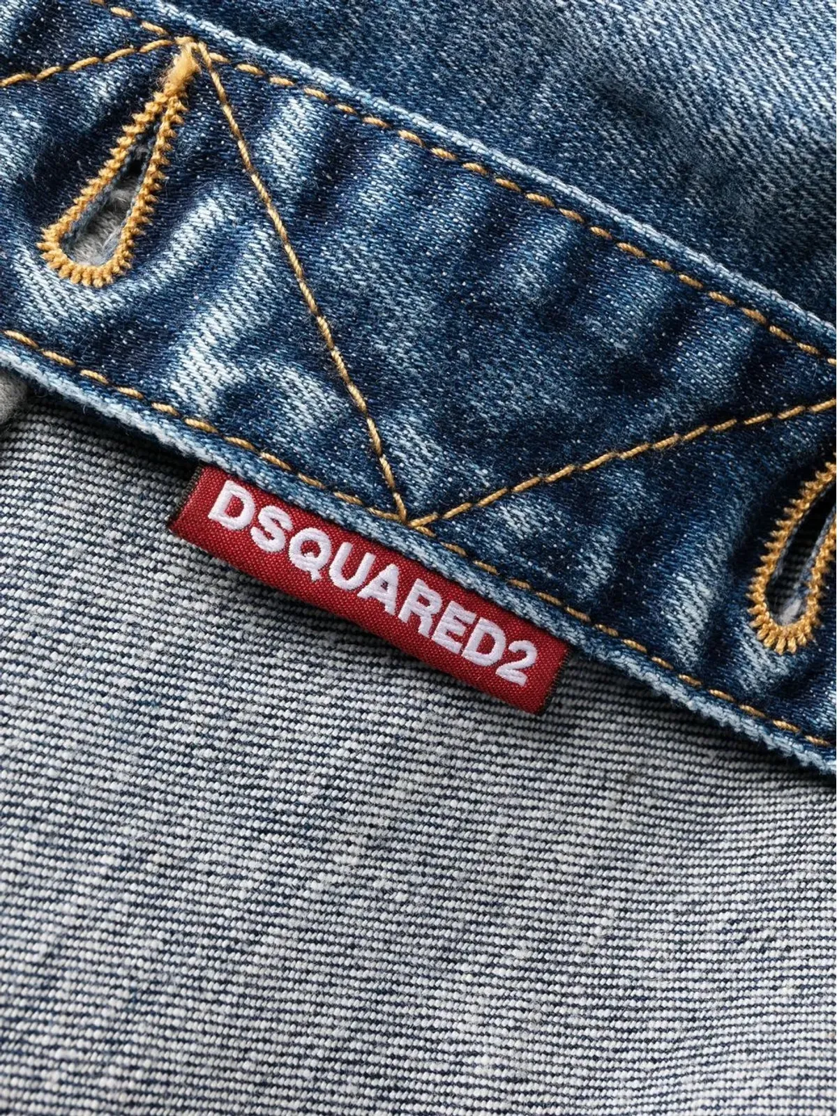 DSQUARED2 ロゴプリント パネル入りフーディードレス - ブルー - 画像5