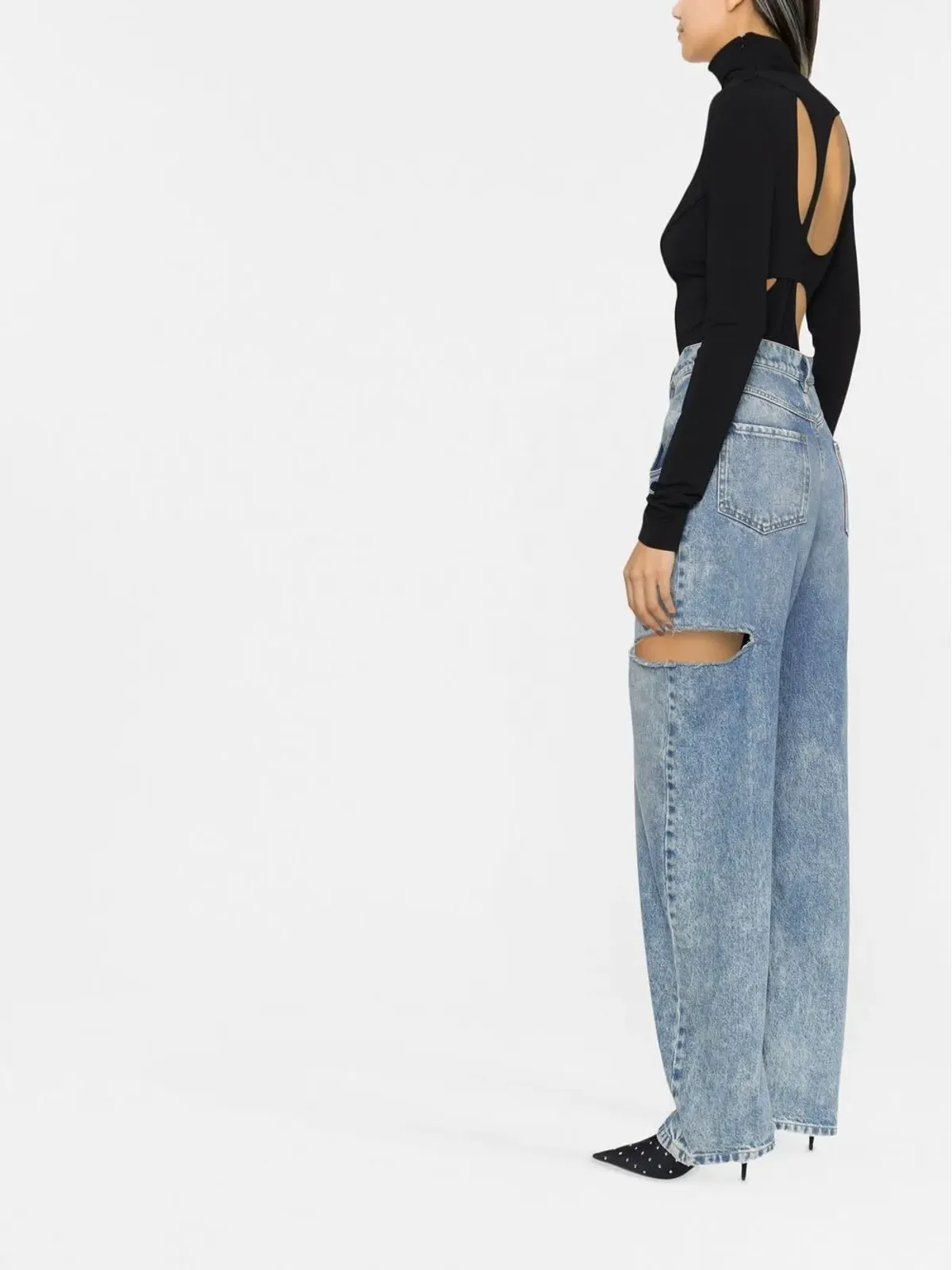 Givenchy アシンメトリック カットアウト トップ - 画像3