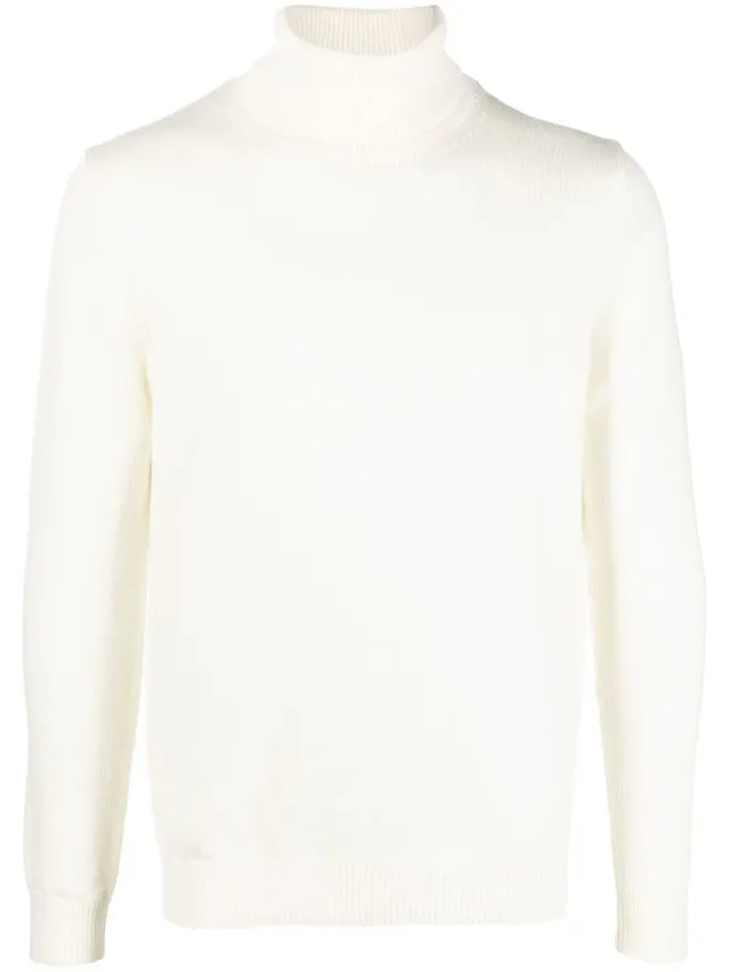 Roberto Collina Roberto Collina リブ編みヘム ロールネックセーターの商品画像
