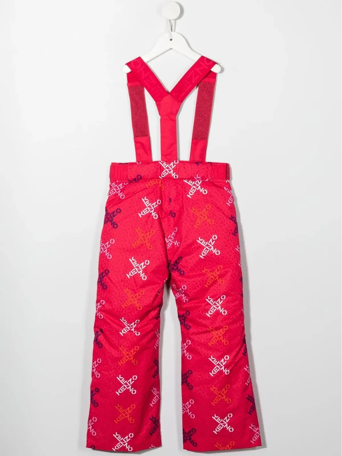 Kenzo Kids ロゴプリント サロペット - ピンク - 画像2