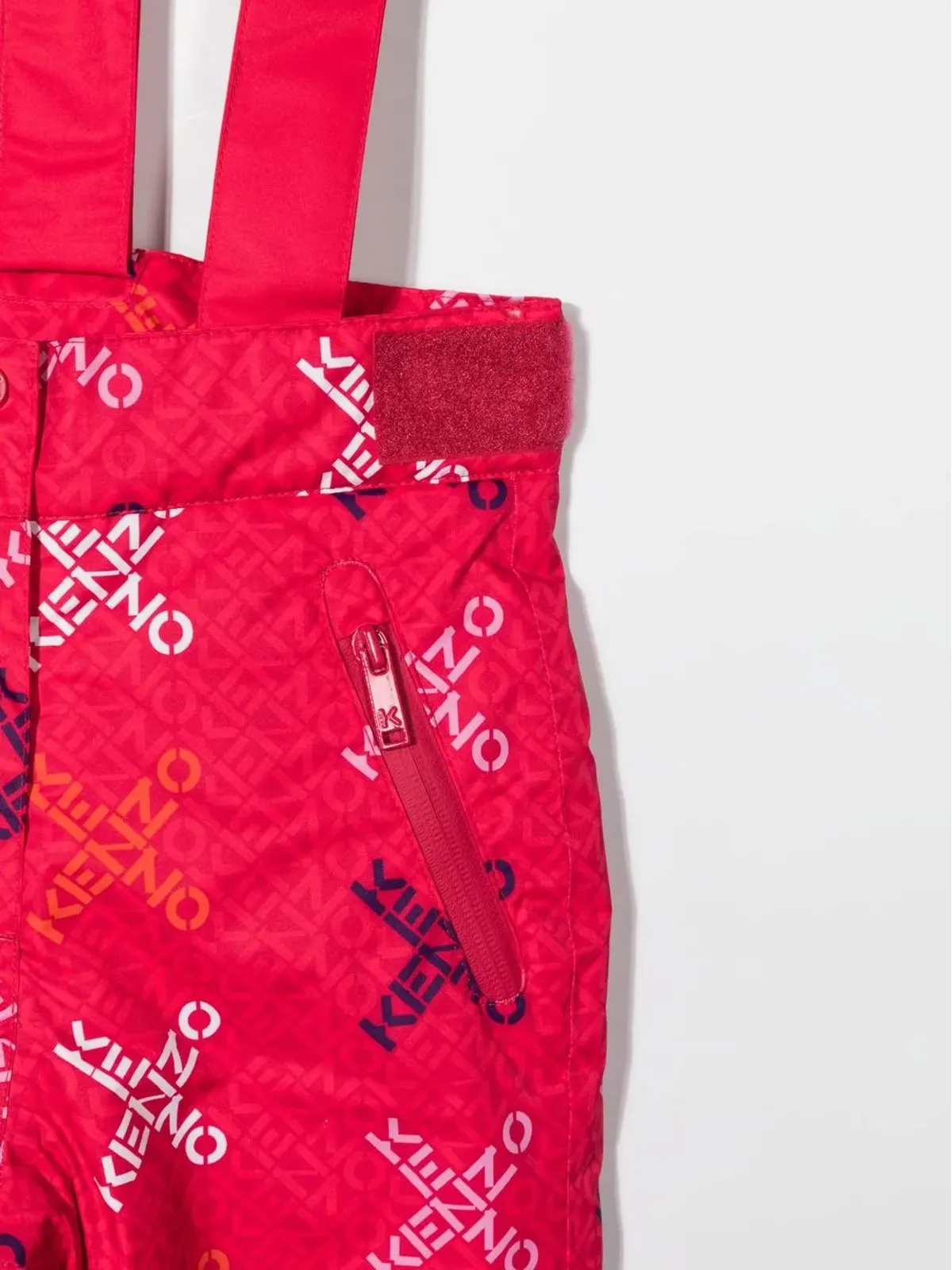 Kenzo Kids ロゴプリント サロペット - ピンク - 画像3