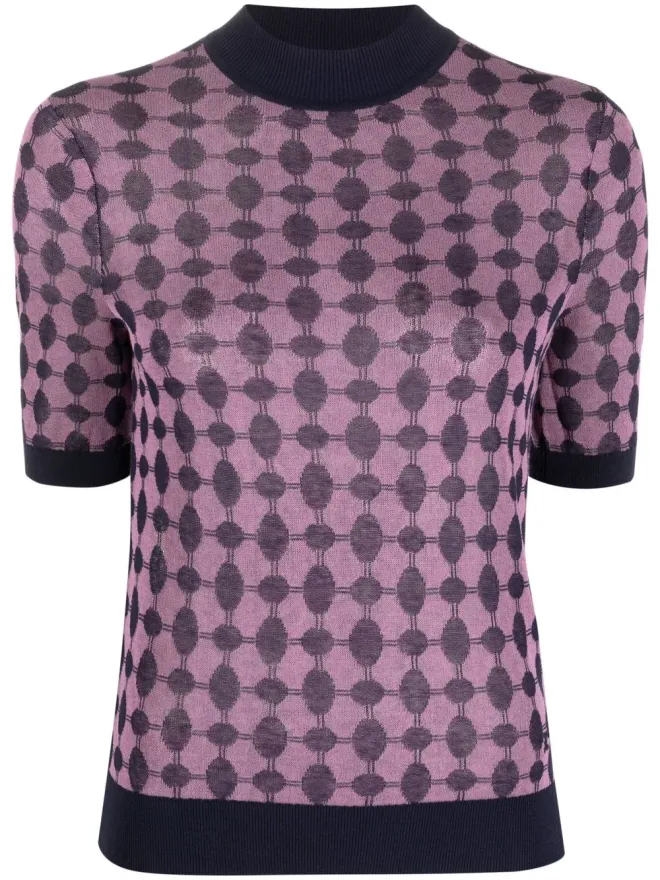 Tory Burch Tory Burch 幾何学柄半袖ジャンパーの商品画像