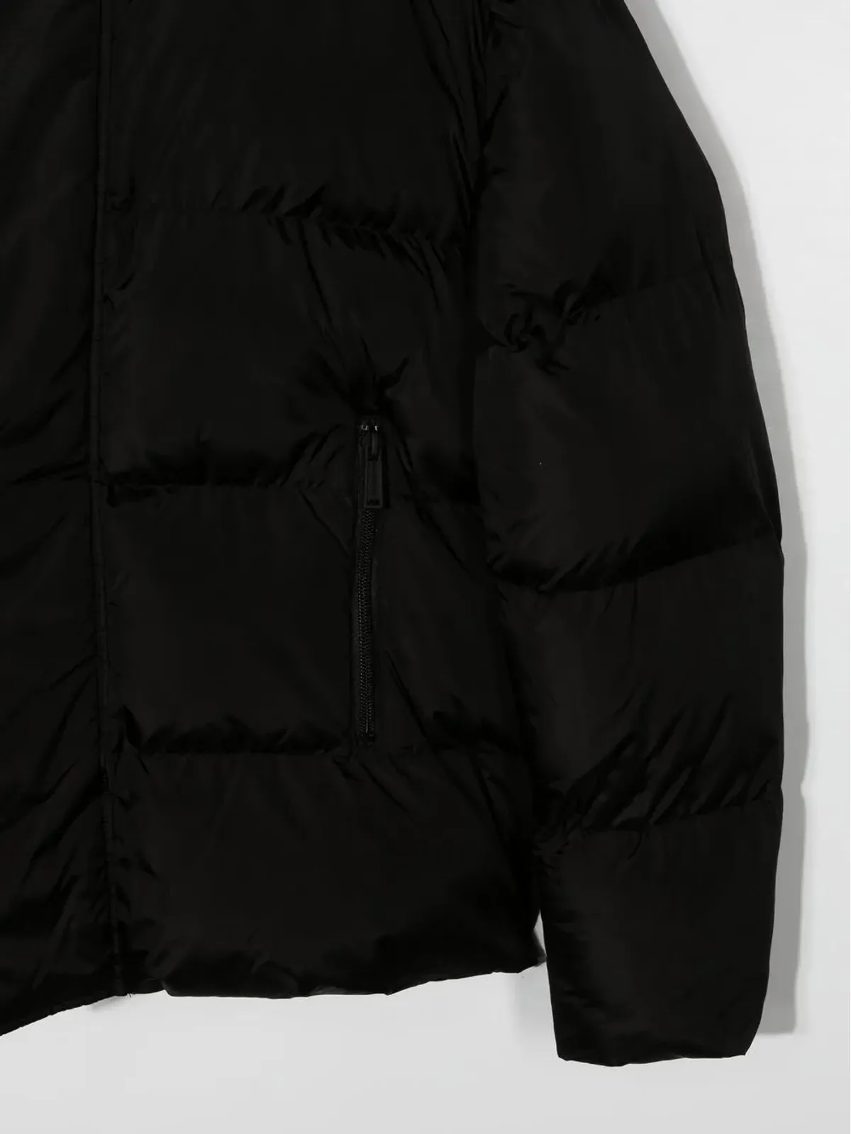 DSQUARED2 KIDS ロゴプリント ジップアップ パファジャケット - ブラック - 画像3
