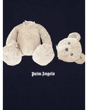 Palm Angels Kids テディベア柄クルーネックTシャツ - サムネイル3