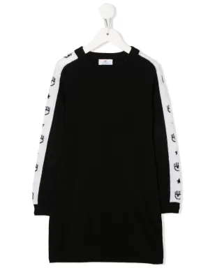 Chiara Ferragni Kids ロゴプリントセータードレス - サムネイル1
