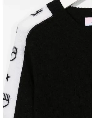 Chiara Ferragni Kids ロゴプリントセータードレス - サムネイル3