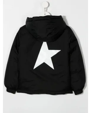 Golden Goose Kids ロゴジップフードジャケット - サムネイル2