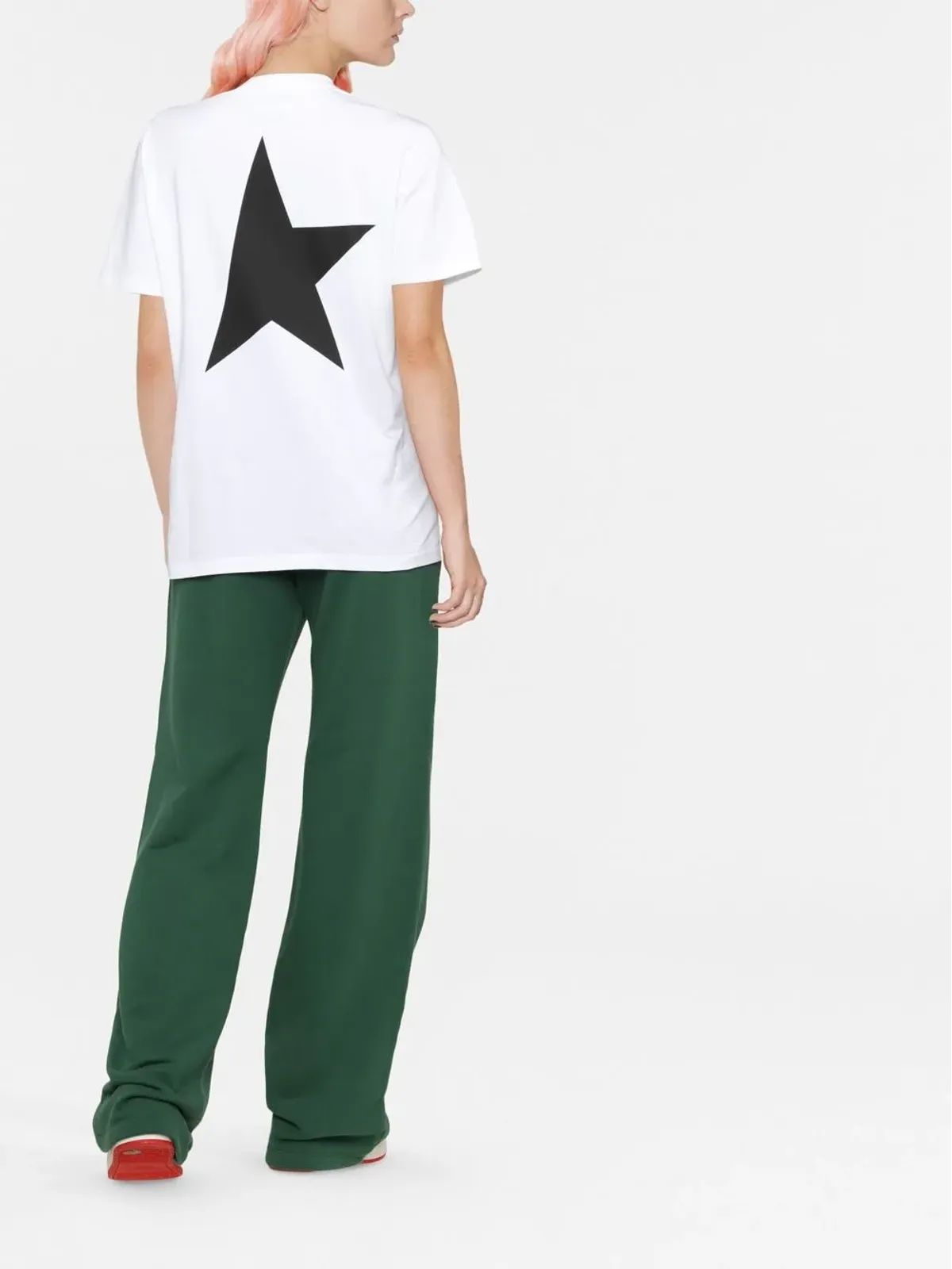 Golden Goose 星柄プリント 半袖Tシャツ - White - 画像3