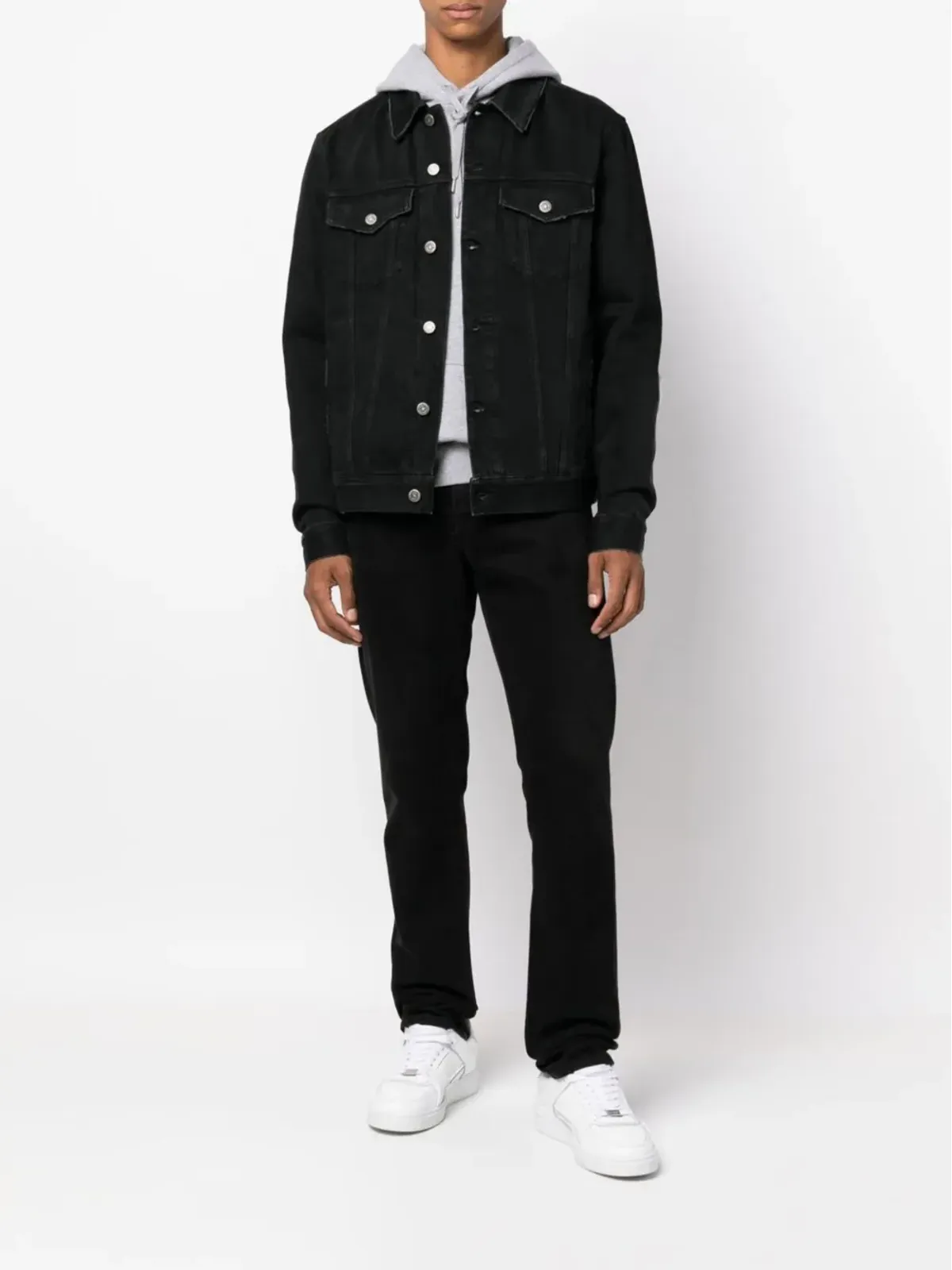 Golden Goose ロゴパッチ付きデニムジャケット - 画像2