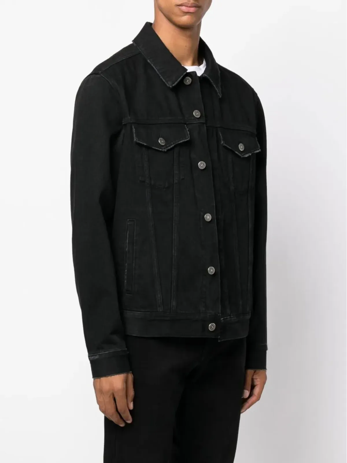 Golden Goose ロゴパッチ付きデニムジャケット - 画像3