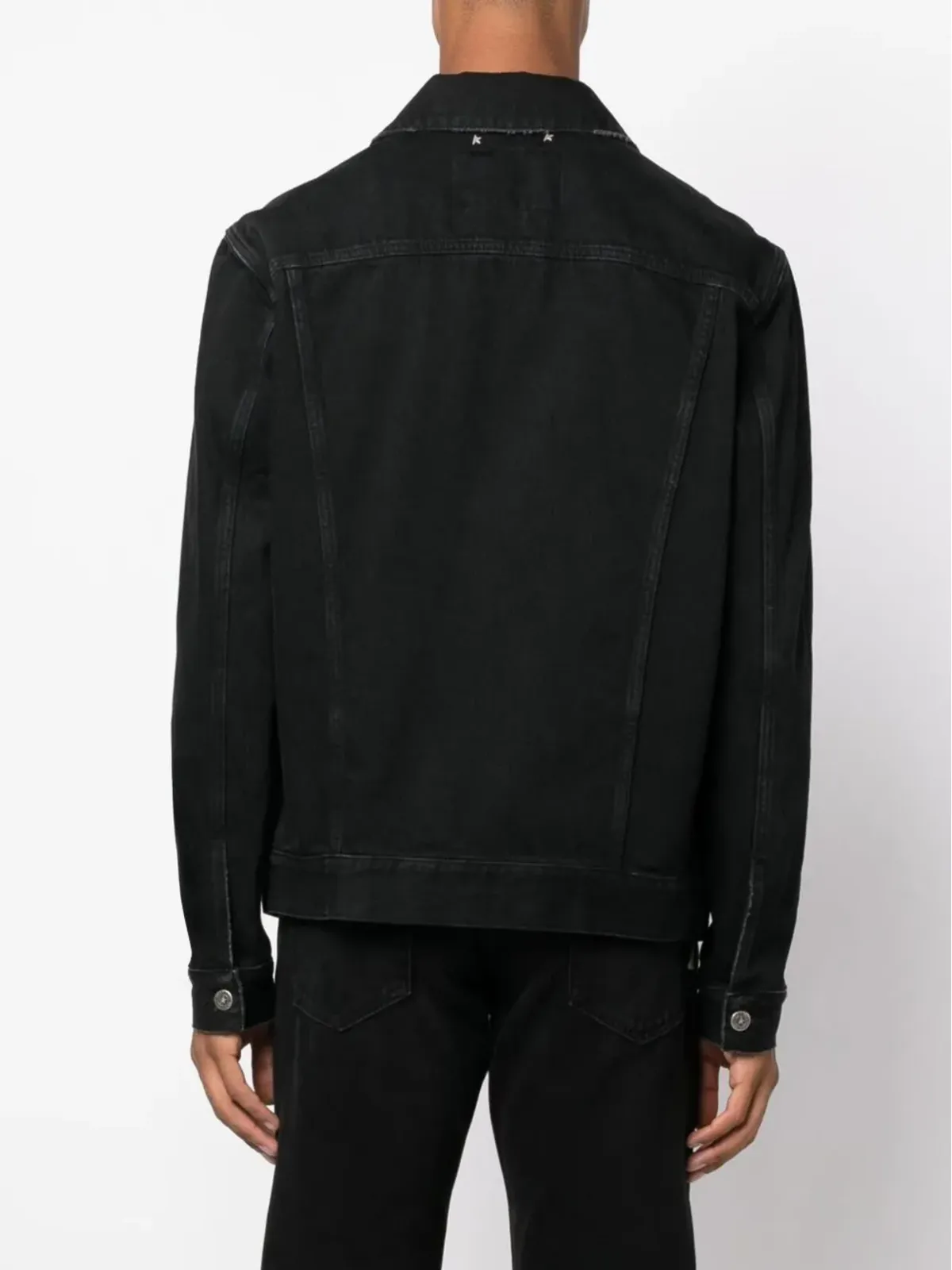 Golden Goose ロゴパッチ付きデニムジャケット - 画像4