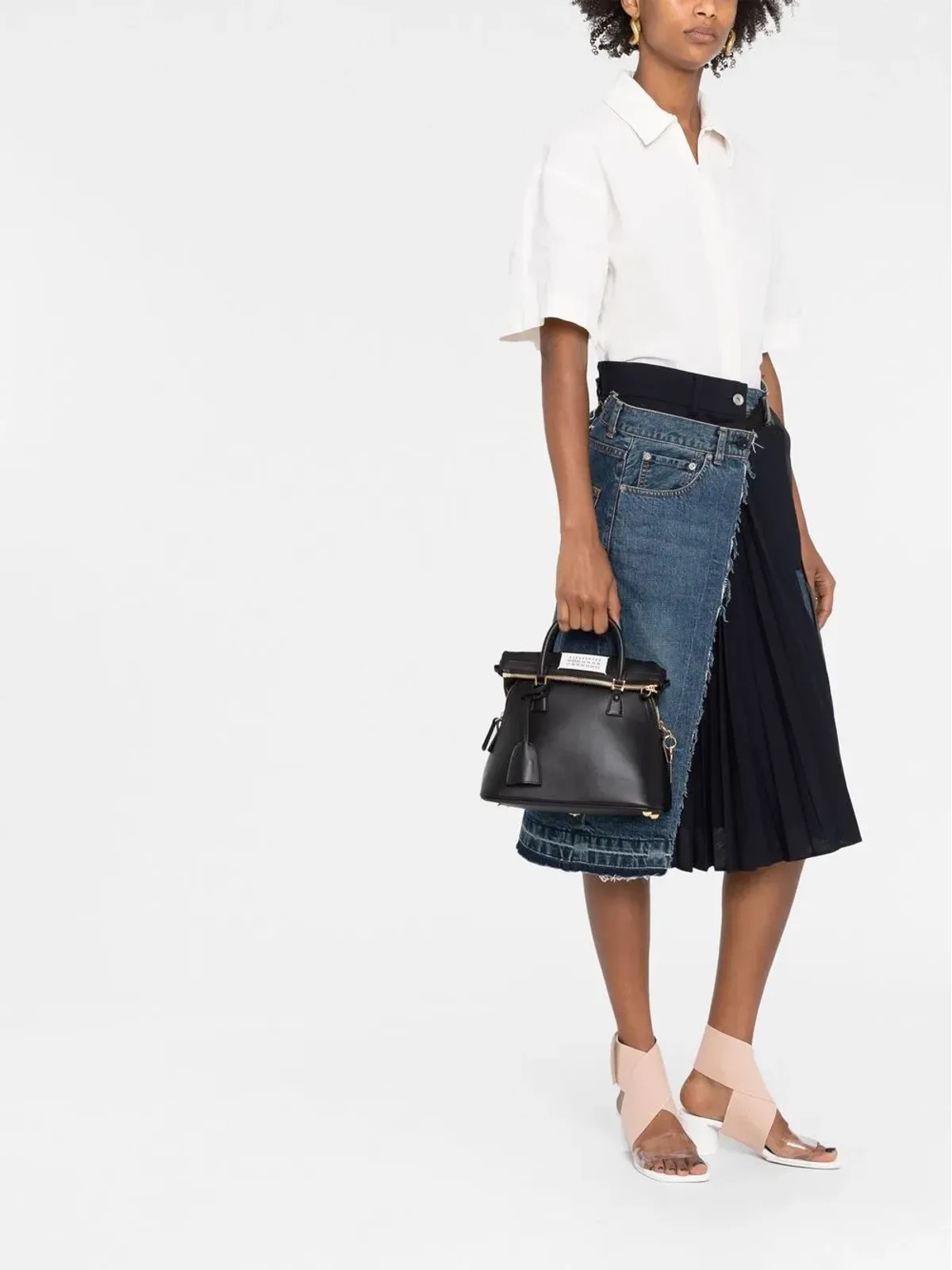 Maison Margiela 5AC トップハンドルバッグ ブラック - 画像2