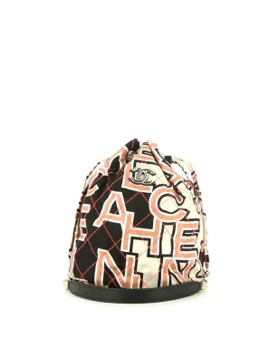 CHANEL ビンテージ 2010年代 ロゴプリント ダイヤモンドキルト バケットバッグ - サムネイル1