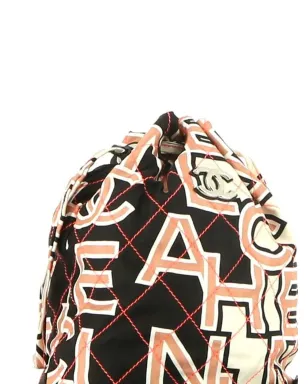 CHANEL ビンテージ 2010年代 ロゴプリント ダイヤモンドキルト バケットバッグ - サムネイル4