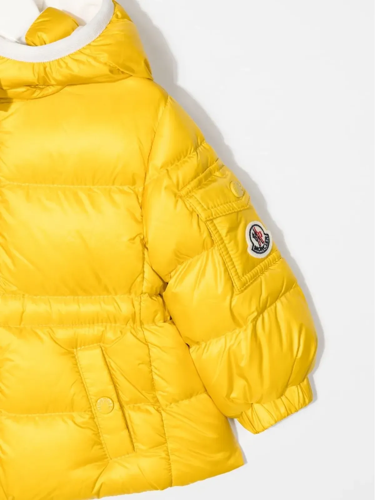 Moncler Enfant ロゴパッチ付きパデッドジャケット - 画像3